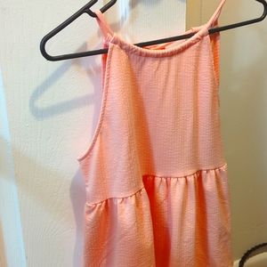 Women's coral pink tank top